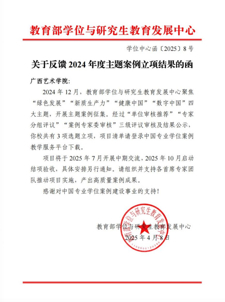 喜报｜我院吴红梅教授和杨恩举教授主持的两项案例成功获批教育部学位中心2024年度主题案例立项