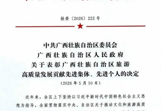 喜报 | 设计学院荣获“广西壮族自治区旅游高质量发展贡献先进集体”称号!