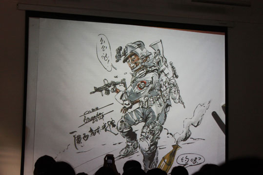 中国著名动漫插画师祁瞻老师到设计学院举办《动画设计本源——手绘表现》学术讲座